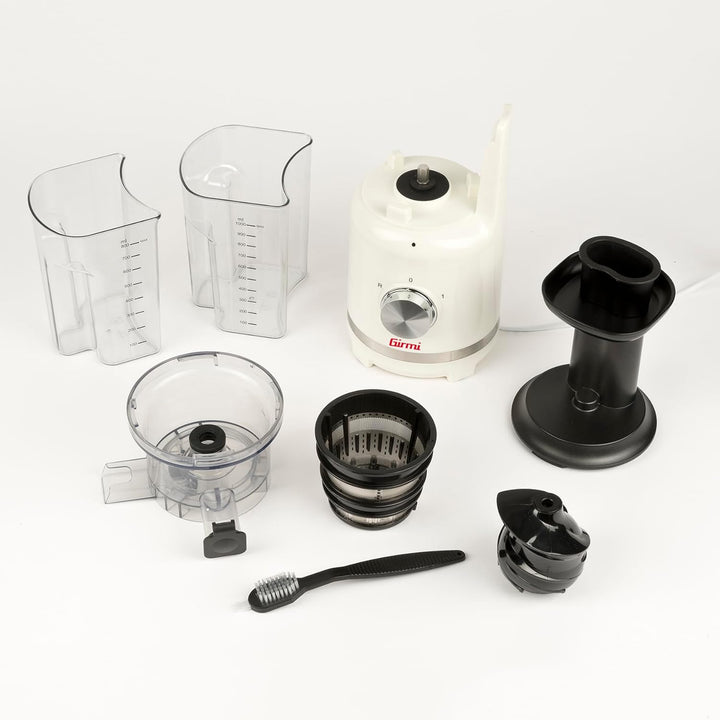 Girmi SW11 Entsafter, 300 W, Zentrifuge, 70 U/min, Sicherheitsverriegelung, Rezeptbuch inklusive, Me