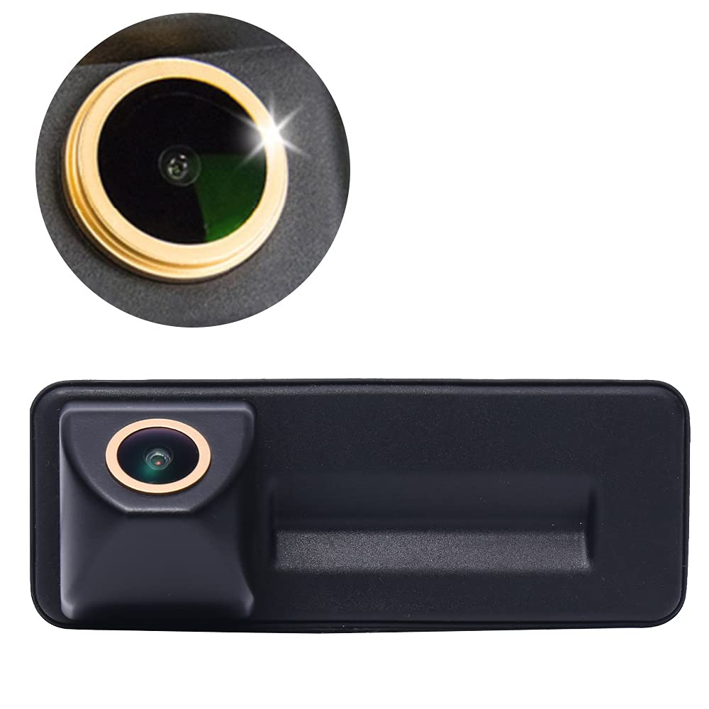 Griffleiste Auto Rückfahrkamera mit HD Fisheye Goldene Objektiv Wasserdicht Nachtsicht 160° Weitwink