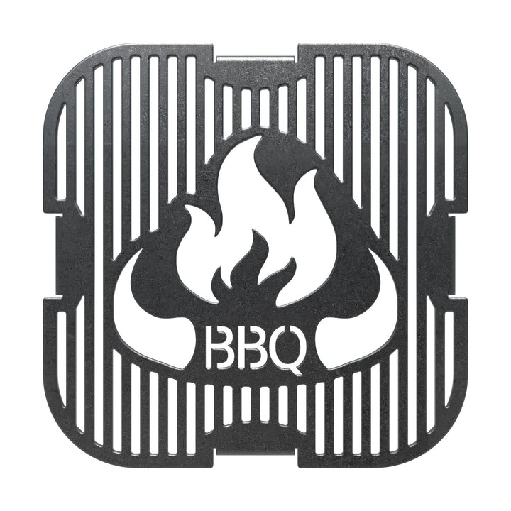 teileplus24 GBQ03 Grilleinsatz Quad-Feuerplatte ø 15cm | für Grillplatte Feuertonne Kugelgrill | Gri