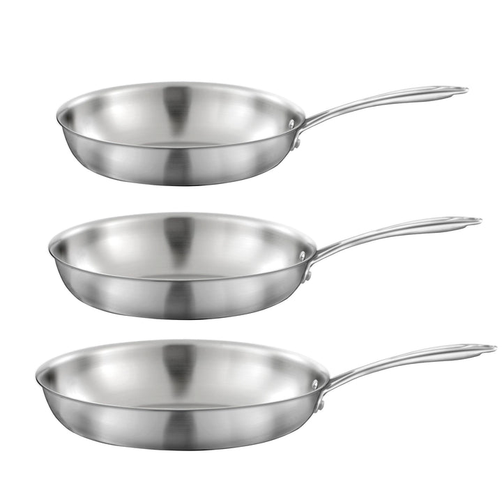 Cuisinox Gourmet Pfannen-Set, Edelstahl, 24-28-32 cm, 3-teilig