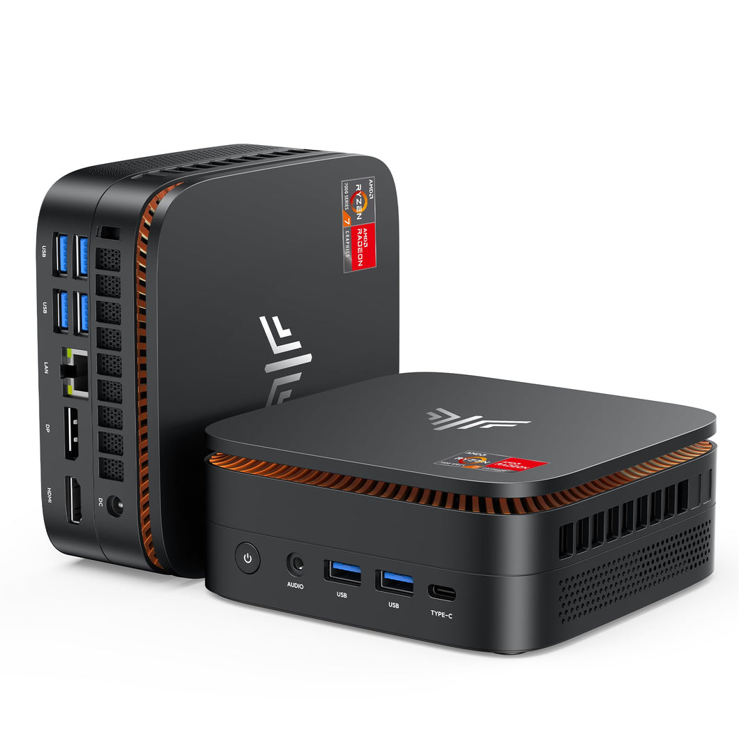 NiPoGi Hyper H1 Mini PC W-11 PRO Α-MD Ryzen 7 7735HS (Max 4.75GHz,8C/16T) 16GB LPDDR5 5500MHz/512GB