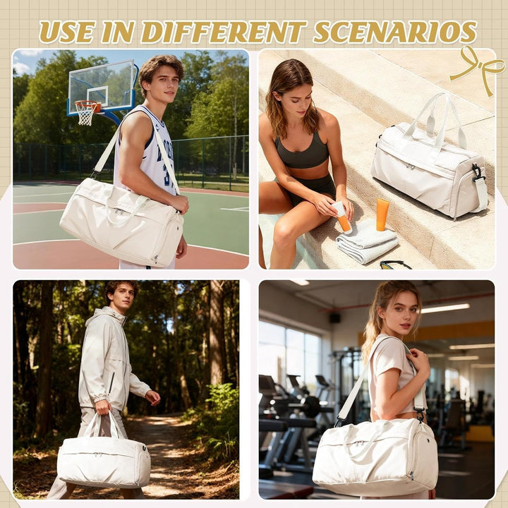HYC00 Sport Duffel Bag Damen Sporttasche mit Schuhfach Reisetasche Damen Weekender Travel Bag Handge