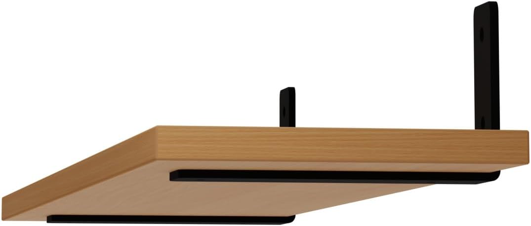 AKKE Hängeregal Wandregal Regalbrett - 50 cm Möbelplatte Metall - Regal - Loft Breto Bayerische Buch