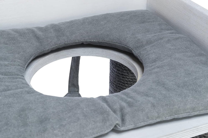 TRIXIE Katzen Kletterhöhle KRATZBAUM MIT REGALFUNKTION, 72 × 110 × 38 cm, GRAU- 44712