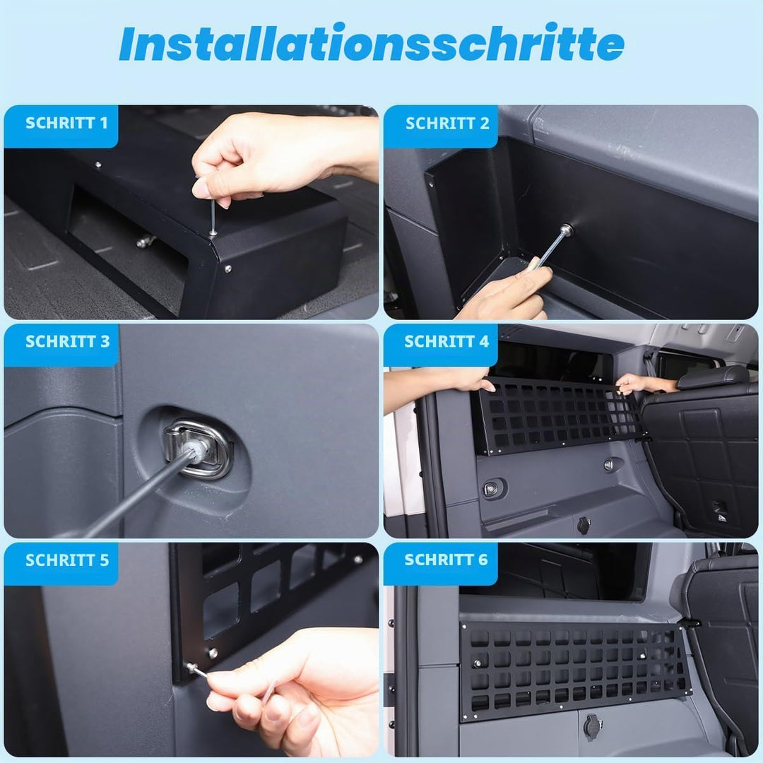 Aufbewahrungskorb für Kofferraum, Innenregal, MOLLE-Panel, Aluminiumlegierung, Grenadier 2020–2024,
