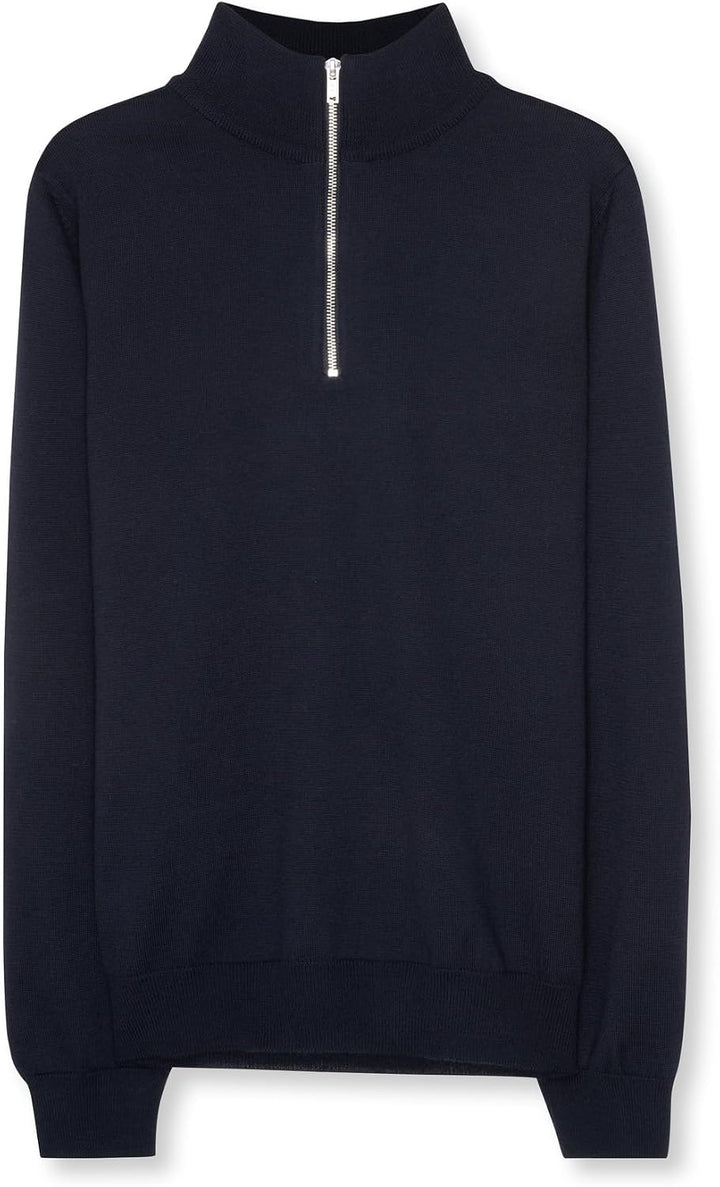 Seidensticker Herren Merino Reissverschluss Pullover S Blau, S Blau