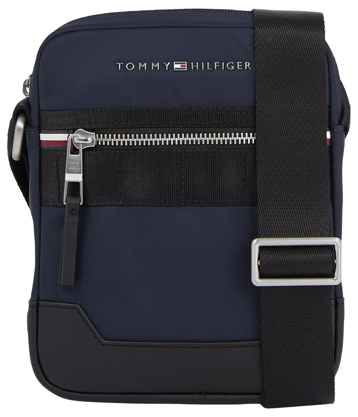 Tommy Hilfiger Herren Umhängetasche Elevated Nylon Reporter mit Reissverschluss Space Blue, Space Bl