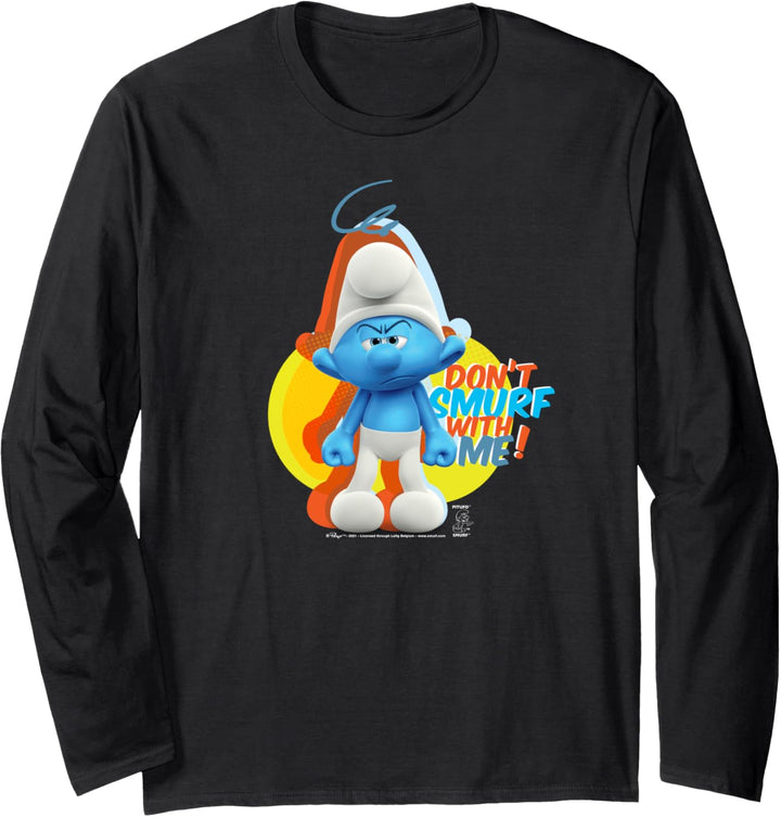 The Smurfs Schlumpfe Grouchy Don't Smurf With Me! Langarmshirt