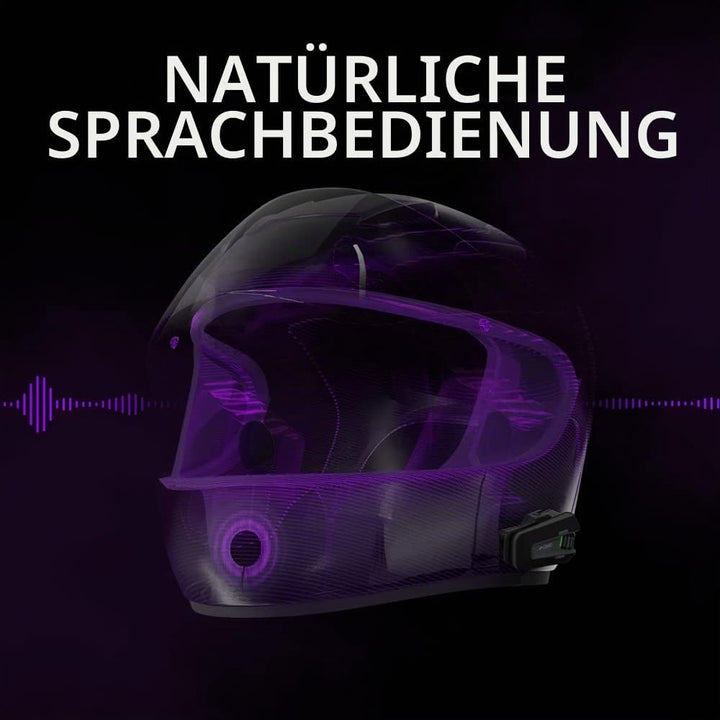 Cardo Packtalk Neo Motorradhelm Kommunikations-Gegensprechanlage, Doppel Packung, Black