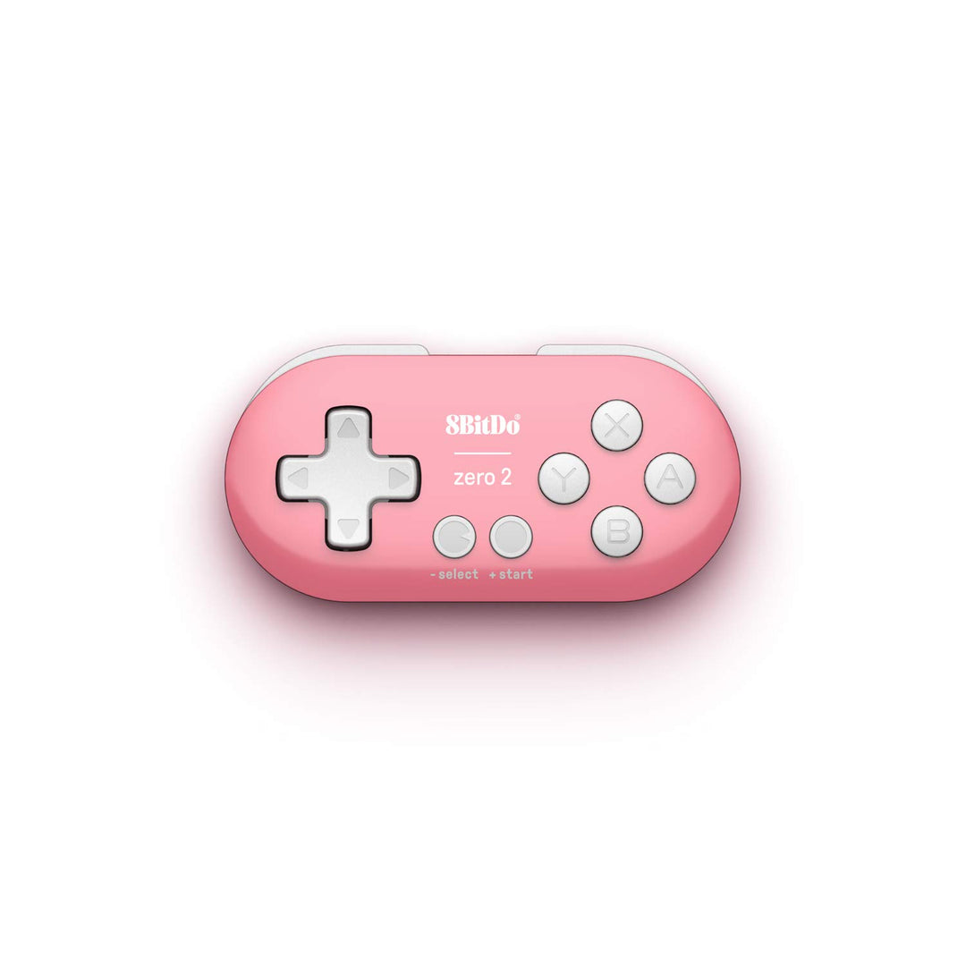 8Bitdo Zero 2 Bluetooth Gamepad For Switchpcmacosandroid (Pink Edition) [ Standard, Standard
