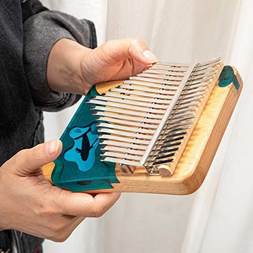 Kalimba 17/21 Schlüssel, Holz Fingerklaviere，Professionelle Daumenklavier Carlimba, Mbira Instrument