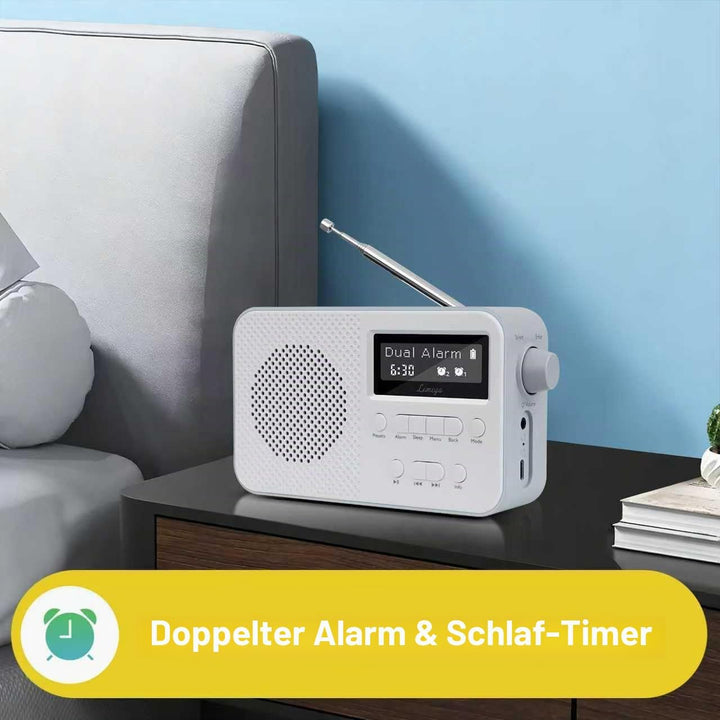 LEMEGA PR2 Max DAB/DAB+ Digitalradio mit Bluetooth,Tragbares UKW-Radio mit 10 Stunden Akkulaufzeit,D