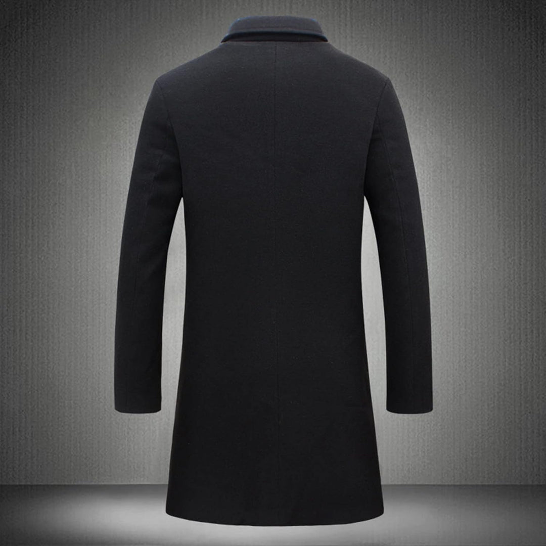 Herren Warm Wollmantel Stehkragen Wintermantel Kurzmantel Winter Jacke Business Freizeit Winddichte