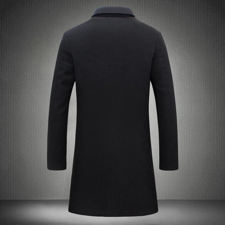 Herren Warm Wollmantel Stehkragen Wintermantel Kurzmantel Winter Jacke Business Freizeit Winddichte
