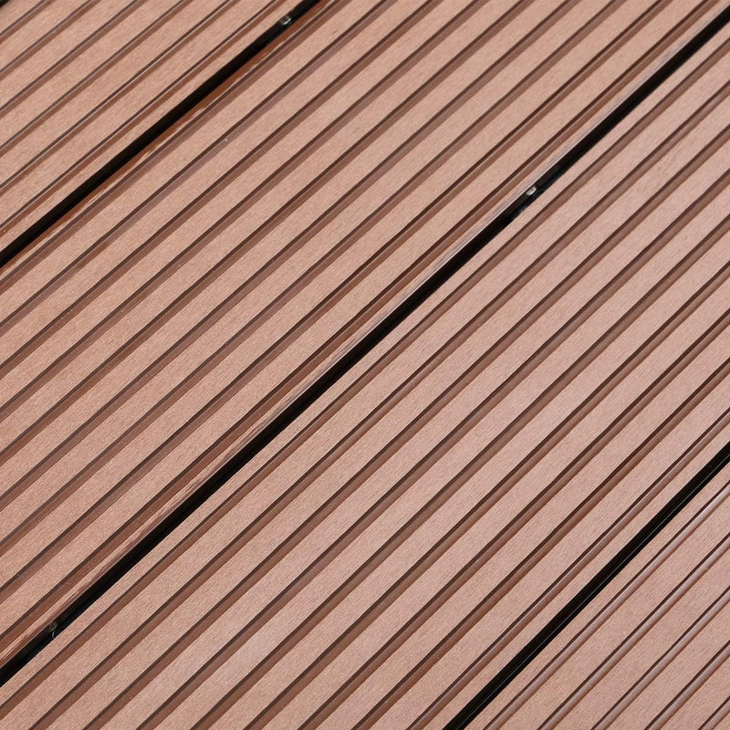 Casaria WPC Bodenelement Solardusche 101x63x5,5cm Anti Rutsch Pads Terracotta Bodenplatte Gartendusc