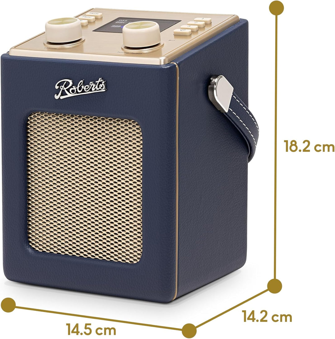 Revival Mini 2 Dab+/FM/Bluetooth, tragbar, Radiowecker, Mitternachtsblau