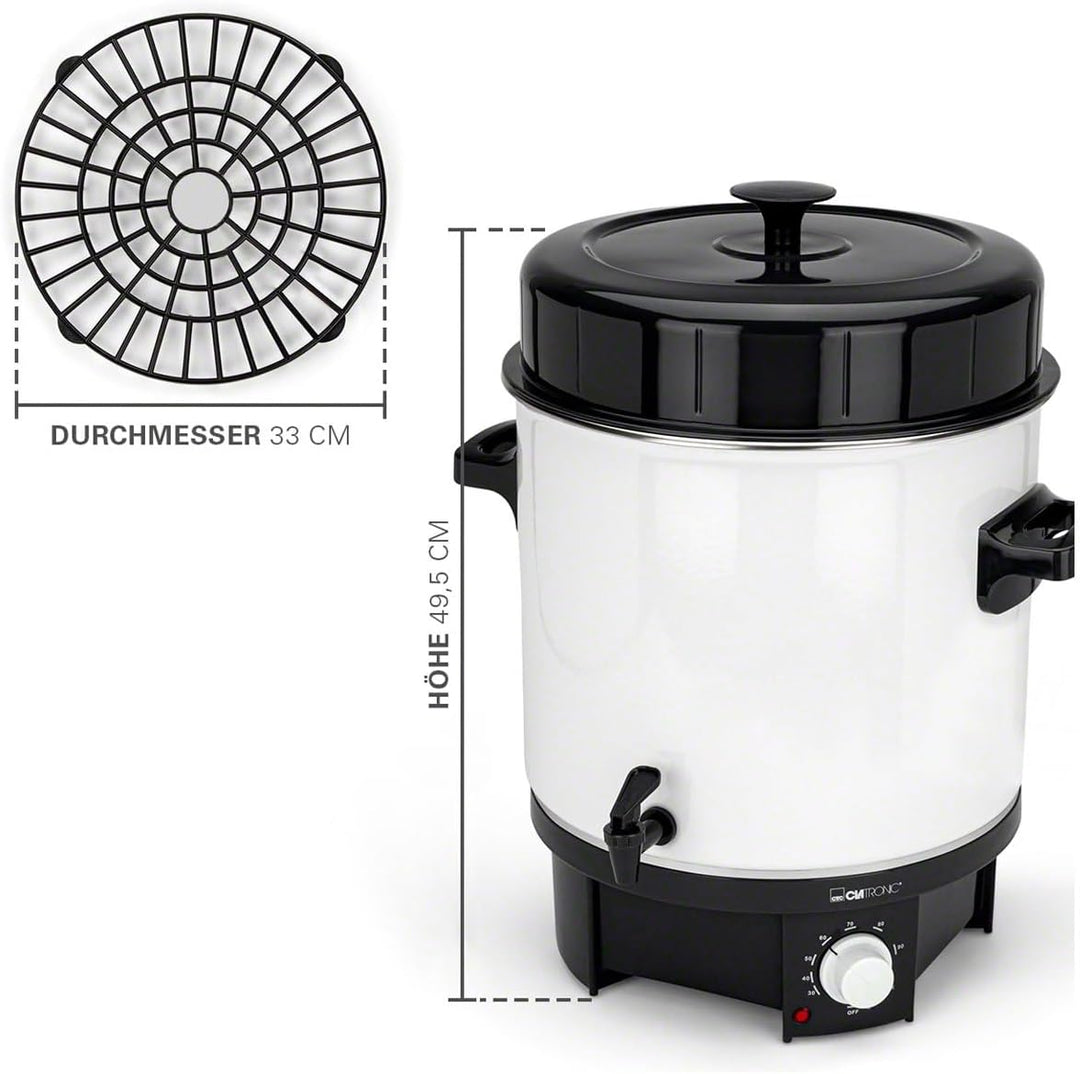 Sport-Tec Wasserbad MK 1800 Glühweinkocher Glühweintopf Einkochautomat,