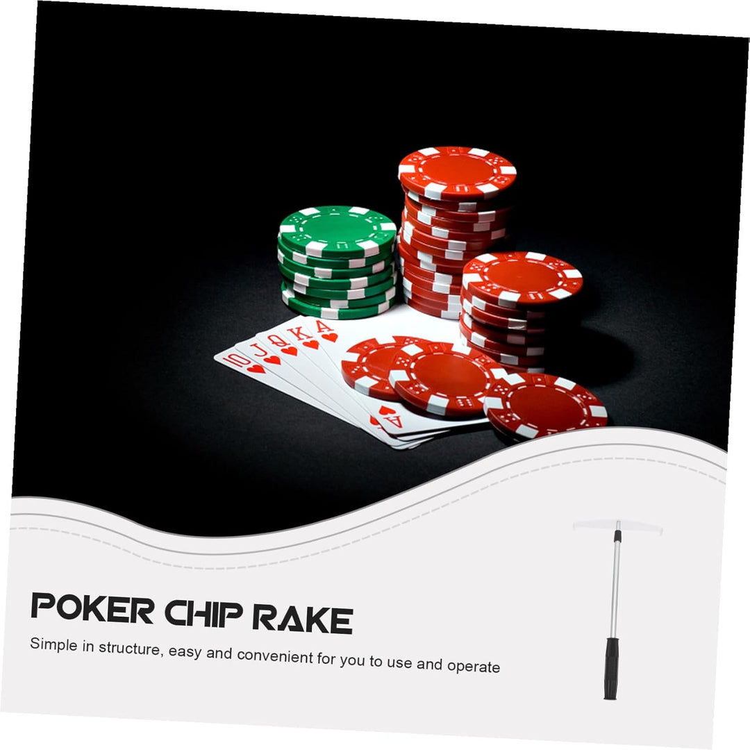 Garneck Poker Chip Pusher – Teleskop Poker Rake - Praktischer Chips Schieber Für -Spiele Ideal Für U