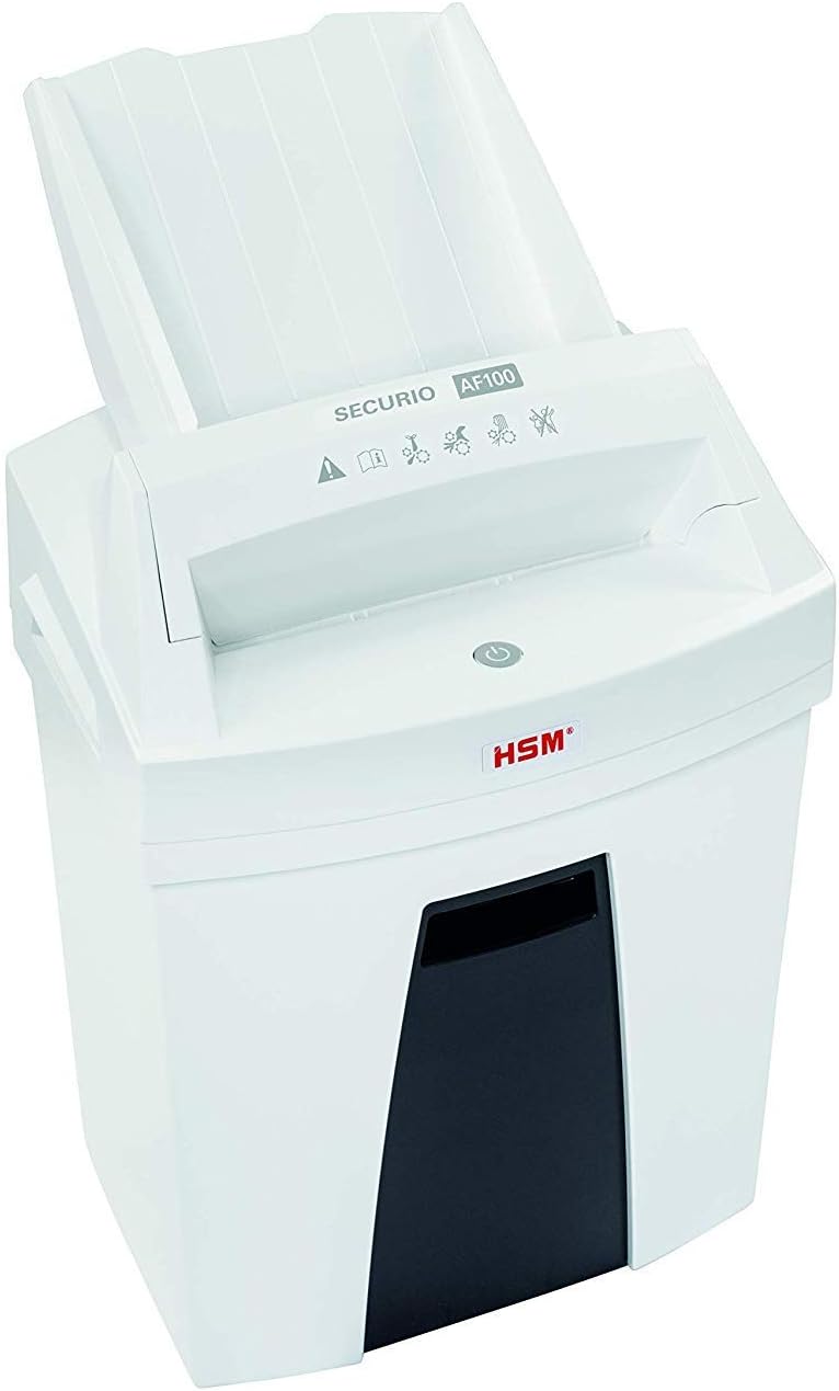 HSM SECURIO AF100 Small Office Autofeed Aktenvernichter, Sicherheitsstufe P4, Partikelschnitt, 100 B