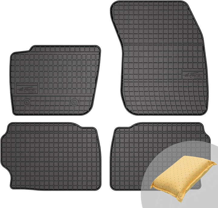 FROGUM EL Toro Gummimatten Ganzjähriges-Set von Autofussmatte Auto Fussmatten für Ford Mondeo IV 200