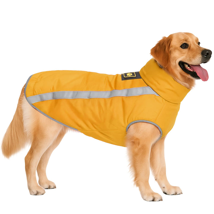 Hundejacke Wasserdichter Hundemantel Reflektierende Wintermantel mit Fleecefutter Winddichtes Winter