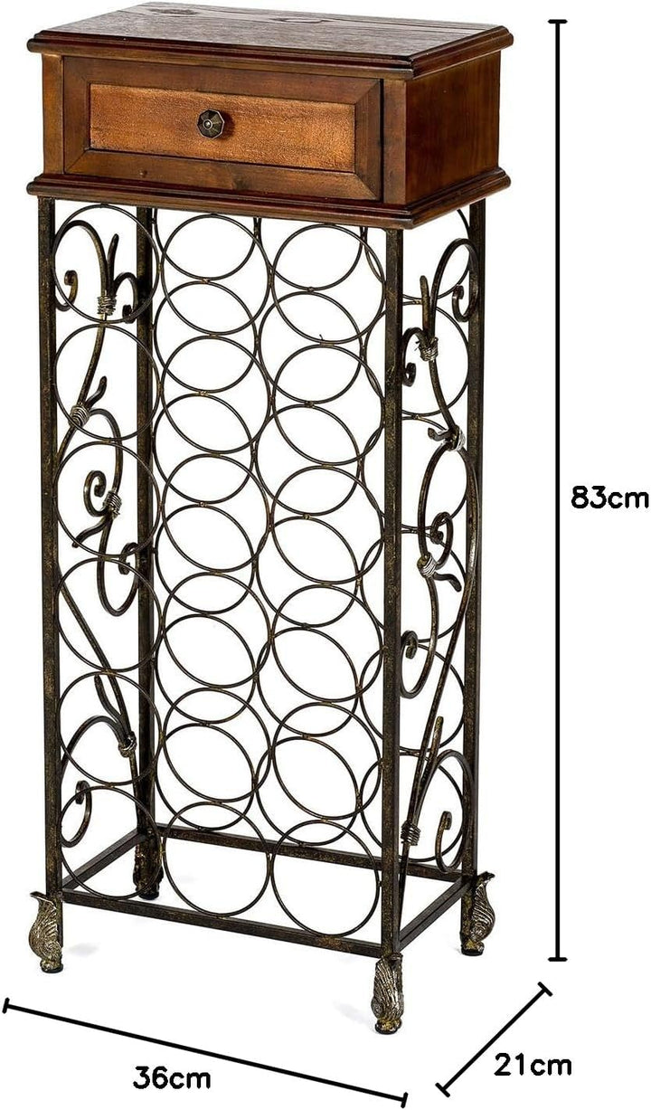 Weinregal für 18 Weinflaschen, Höhe 83 cm