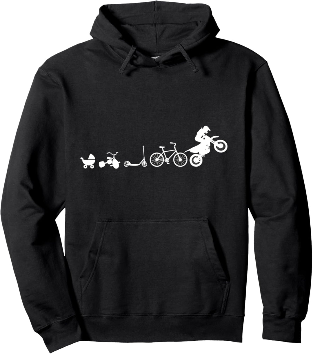 Gift for Motocross Biker - Evolution Pullover Hoodie