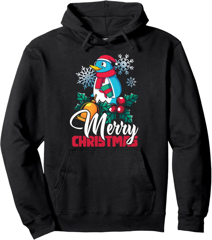 Antarktis Tier Kinder Geschenk Christmas Weihnachts Pinguin Pullover Hoodie