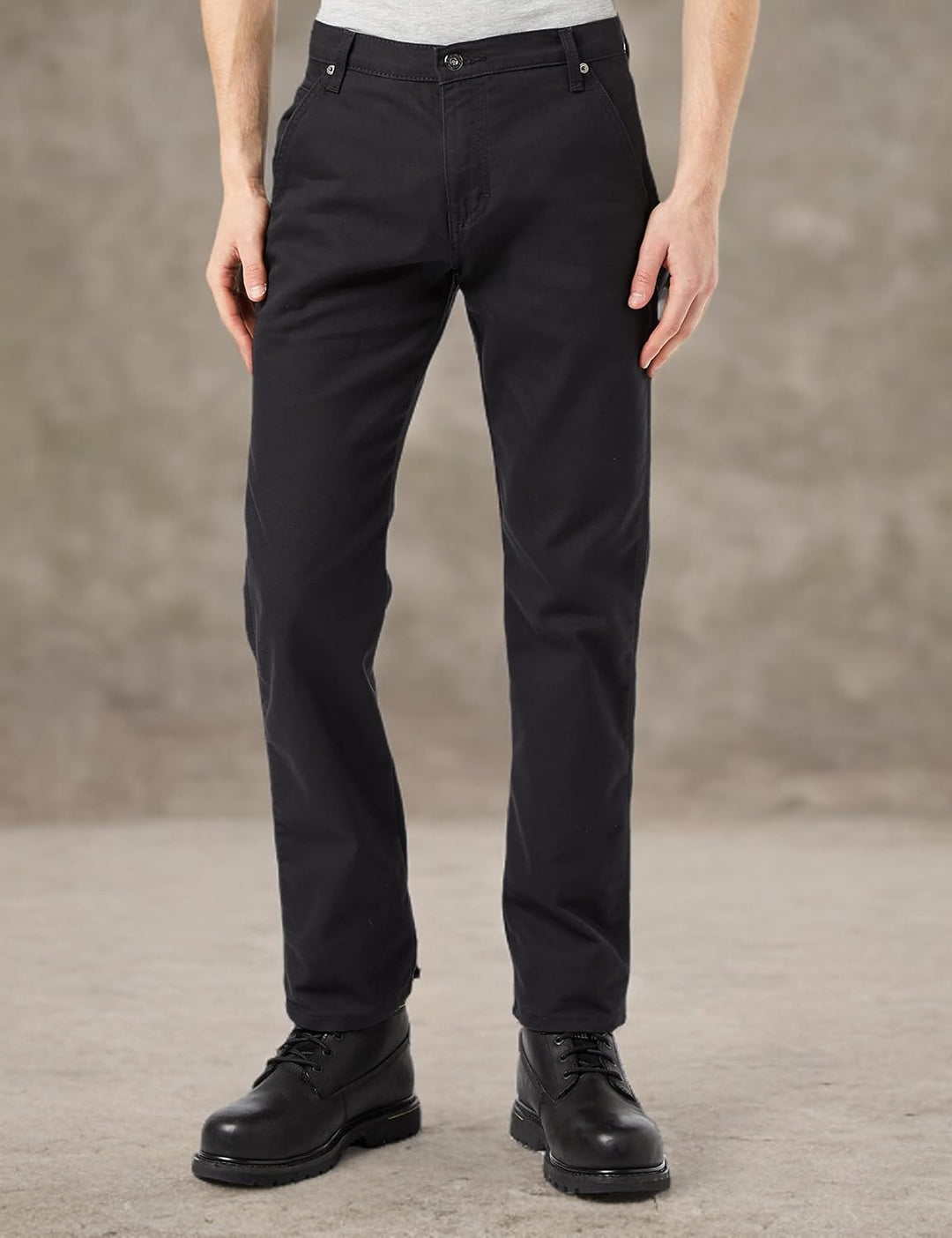 Dickies Herren Duck Carpenter Pt Arbeitshose 30W / 30L Stonewashed Black, 30W / 30L Stonewashed Blac