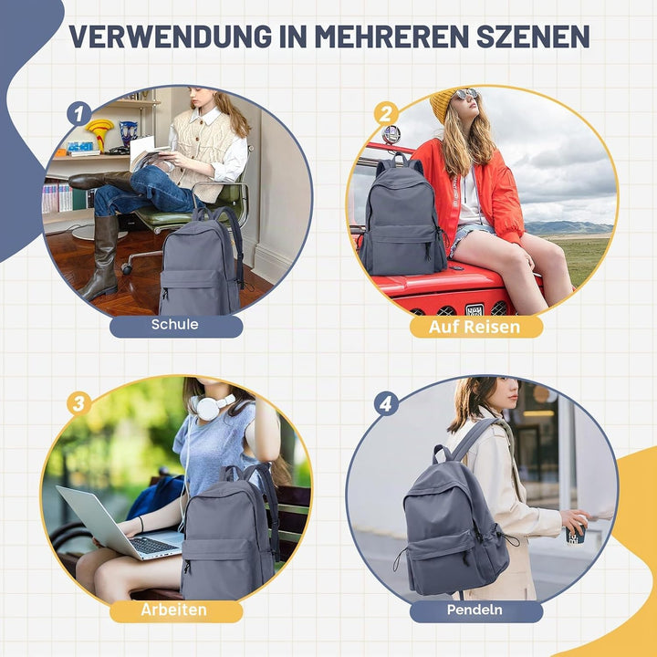 Schulrucksack Mädchen Jungen Causal Schultasche College Rucksack Schule Teenager Schulmädchen Schulr