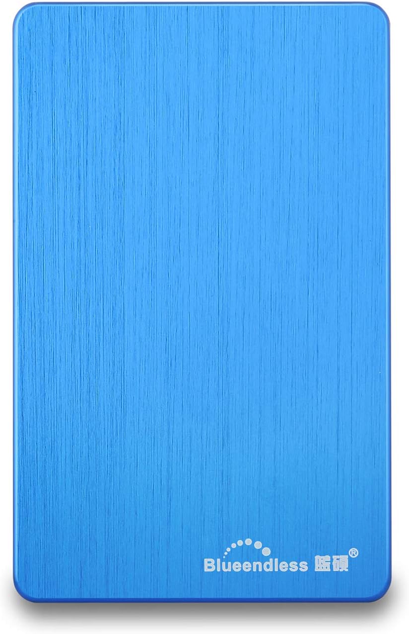 Blueendless Tragbare Externe Festplatte USB 3.0 2,5 Zoll (250GB, blau), Blau 250 GB