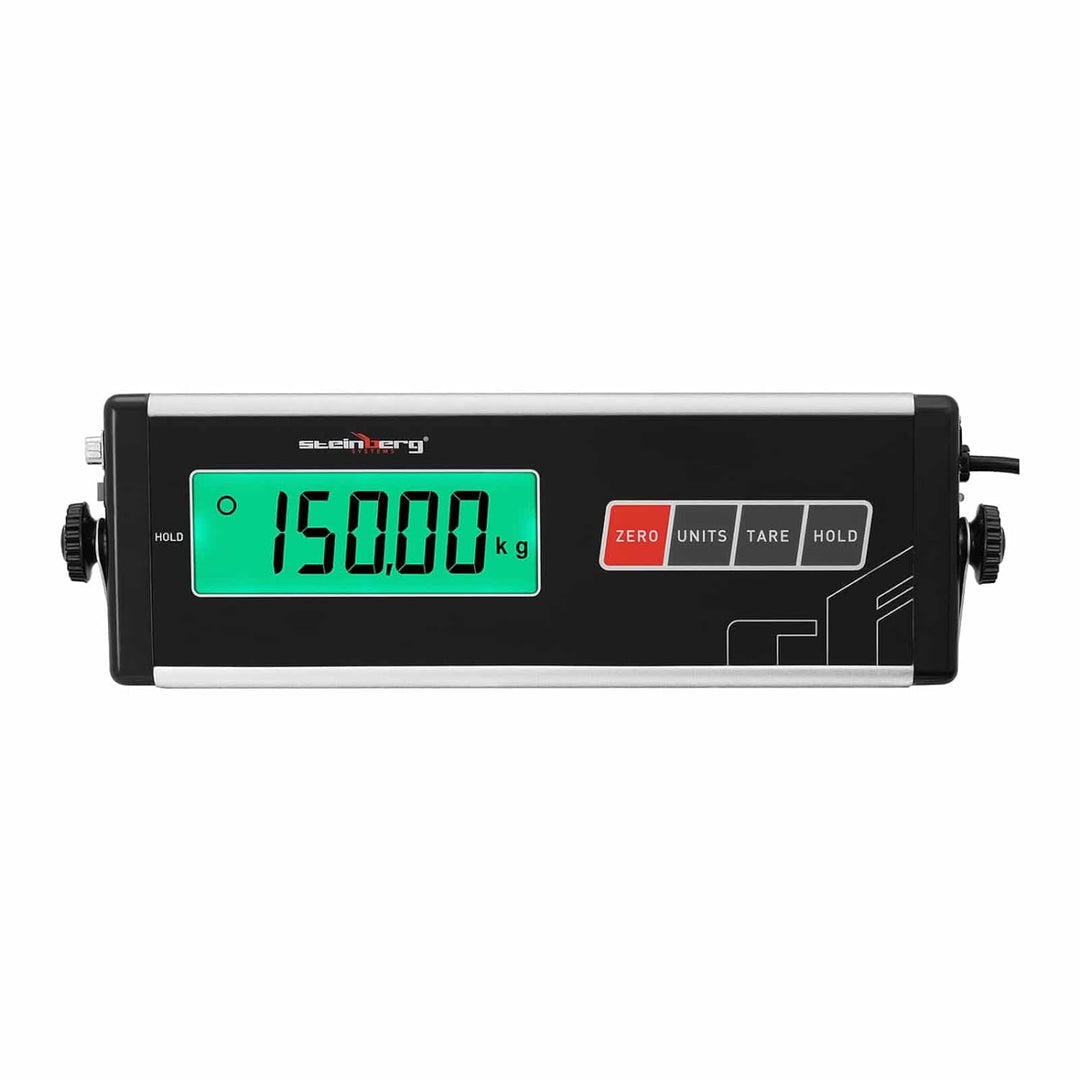 Steinberg Systems SBS-PS-150 Bodenwaage 150 kg / 50 g Antirutschmatte LCD Tierwaage Industriewaage