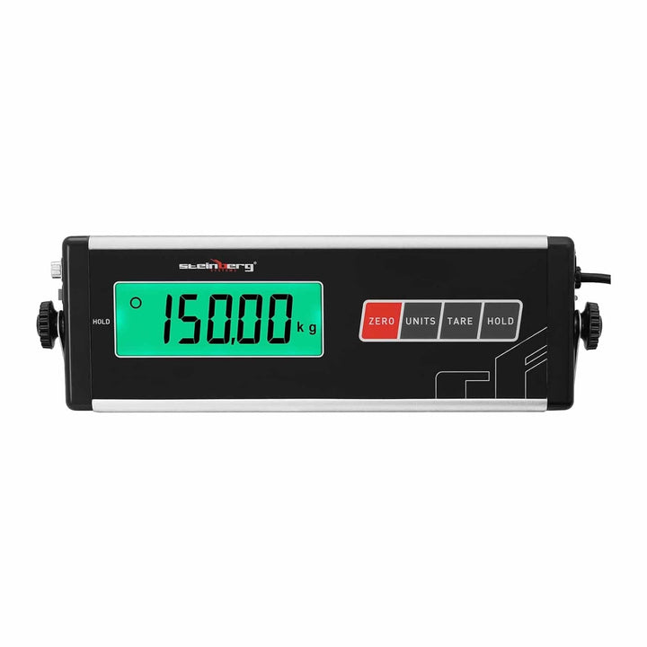 Steinberg Systems SBS-PS-150 Bodenwaage 150 kg / 50 g Antirutschmatte LCD Tierwaage Industriewaage