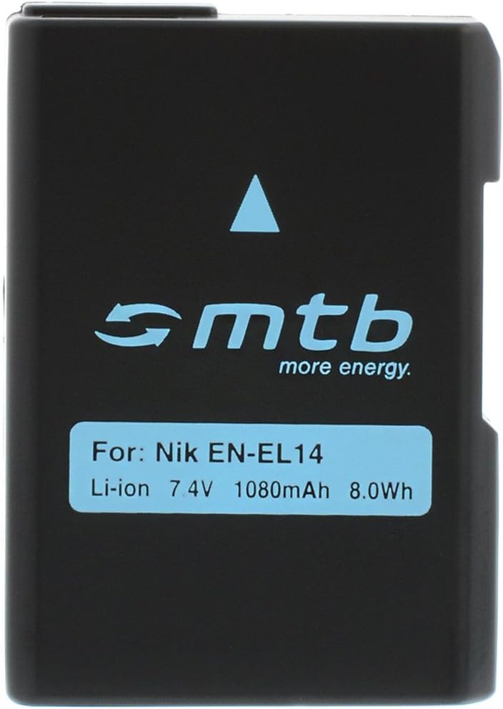 Akku + Dual-Ladegerät (USB) für Nikon EN-EL14(A) / Coolpix P7000, P7100, P7700, P7800 / Nikon D3100,