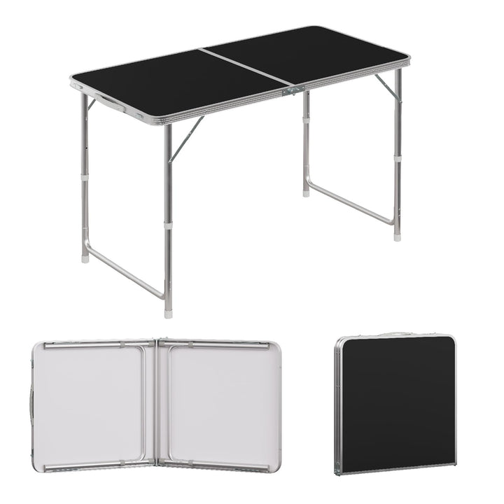 WOLTU Campingtisch Klapptisch Gartentisch Arbeitstisch Balkontisch höhenverstellbar Aluminium MDF Sc