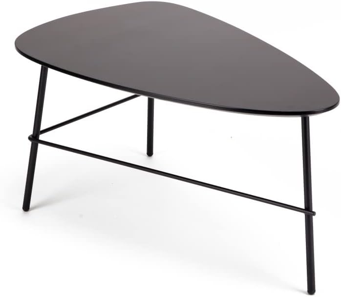 Tisch Wohnzimmertisch Couchtisch Holz Metall Weiss Grau Schwarz Sofatisch Magali Farbe Weiss, Grösse