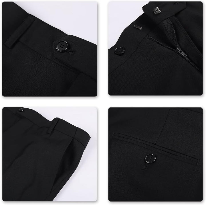 YOUTHUP Anzug Herren 3 Teilig Anzüge Slim Fit 2-Knopf Herrenanzug Modern Formell Sakko Weste Hose fü