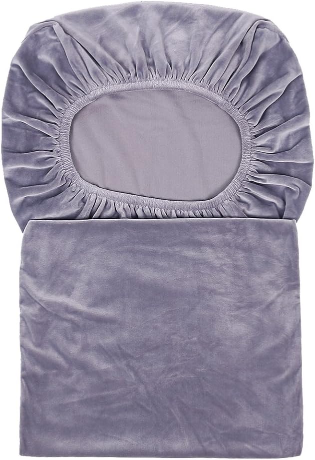 Homaxy Velvet Stuhlhussen 6er Set, Stretch Esszimmerstuhl Hussen, Spandex Plüsch Stuhlbezug Grosses