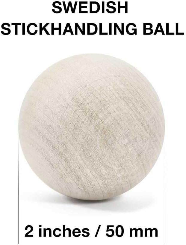 Hockey Revolution Essentials Kit – schwedische Stickhandling Bälle aus Holz mit Hockey-Pucks und sta