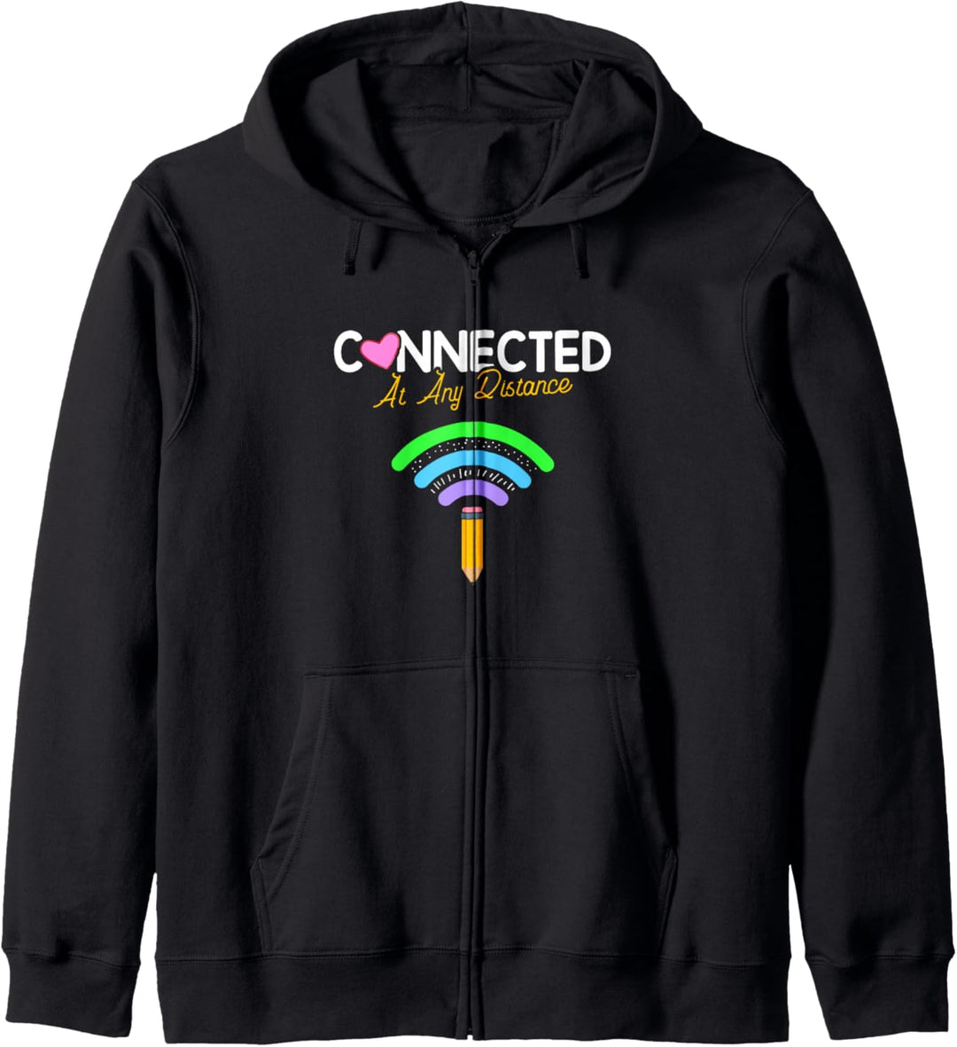 Connected At Any Distance - Kindergarten - Back To School Kapuzenjacke