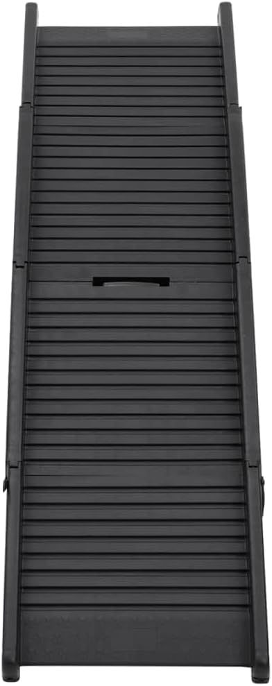 vidaXL Hunderampe Klappbar Schwarz 153x40x12,5cm Kunststoff Hundeautorampe