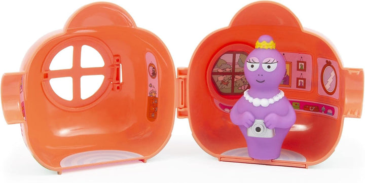 Giochi Preziosi Barbapapa Barpapapà-Lachs-Häuschen mit Blumenmalerei aussen Tür und Fenster zum Öffn