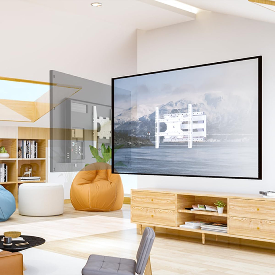 XTRARM TiTon F 80 cm Wandabstand, TV Wandhalterung, Langer Schwenkarm, neigen, schwenken, rotieren,