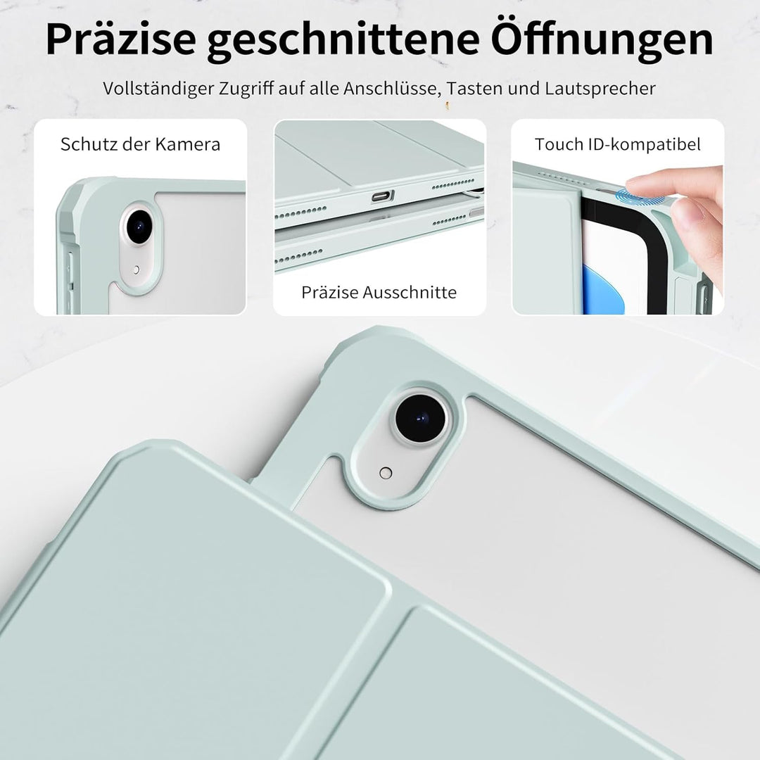 Hülle für iPad 10. Generation 2022 10,9 Zoll/iPad 11 (A16) 2025 Schutzhülle mit Stifthalter, Stossfe