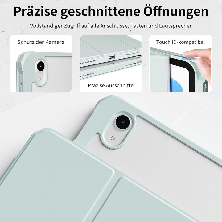 Hülle für iPad 10. Generation 2022 10,9 Zoll/iPad 11 (A16) 2025 Schutzhülle mit Stifthalter, Stossfe