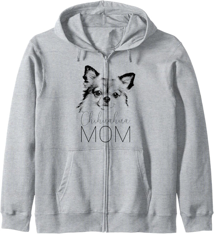 Dog Mom Chihuahua - Hunde Mama Kapuzenjacke