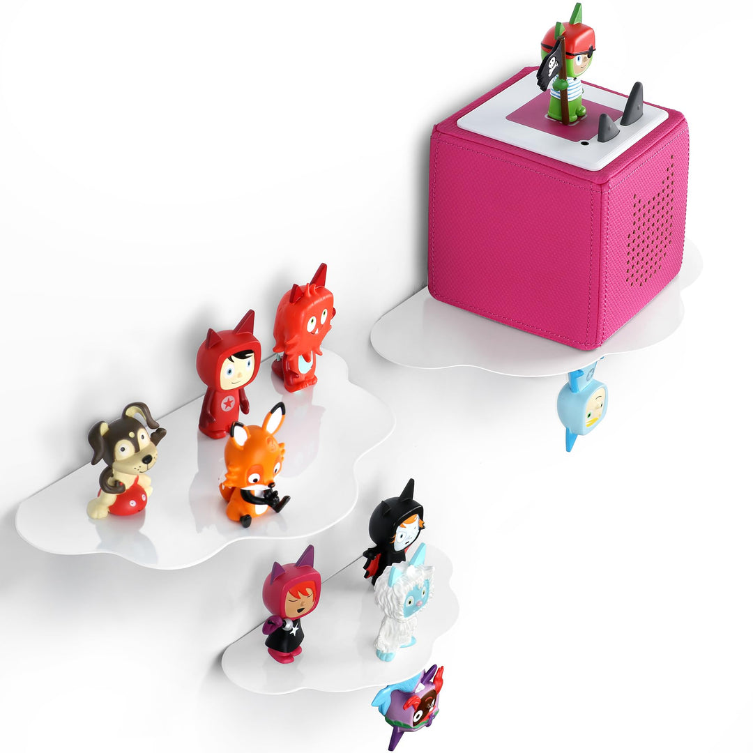 Wolkenform Tonie Regal vollständig magnetisches Toniebox Regal für mehr als 60-70 Figuren + Box Toni