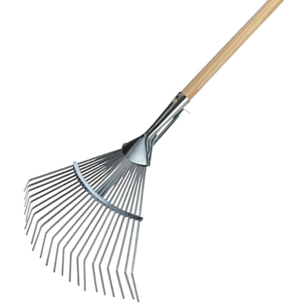 Garten Gerät Harke Rasen Boden Erde Rechen Metall Zinken Gartenrechen mit und ohne Holz Stiel (Reche