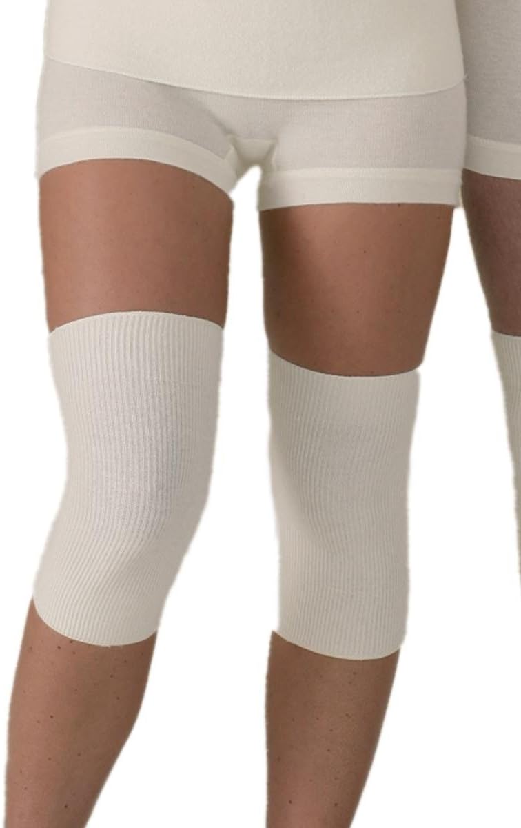Susa Unisex - Erwachsene Unterhemd Angora Gelenkwärmer s8060940 L Weiss (Wollweiss S115), L Weiss (W