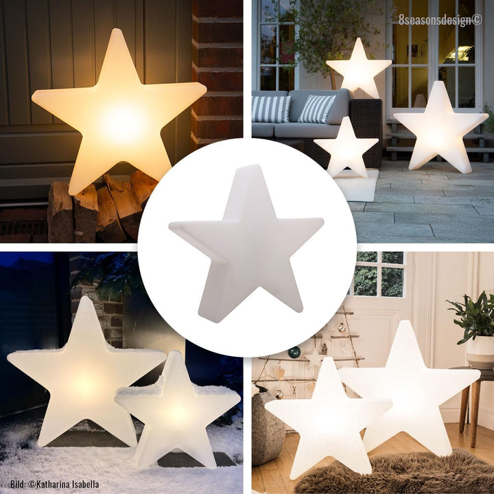 8 seasons design | Dekorationsleuchte Stern Shining Star (E27, Ø 80 cm, witterungsbeständig, IP44, d